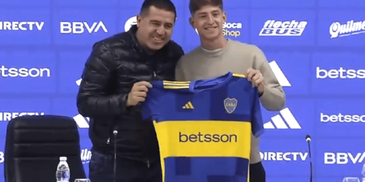 Tomás Belmonte fue presentado como nuevo jugador de Boca