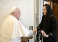 Victoria Villarruel visitó al Papa Francisco