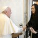 Victoria Villarruel visitó al Papa Francisco
