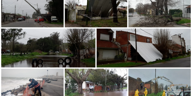 Graves destrozos en Mar del Plata tras el feroz temporal
