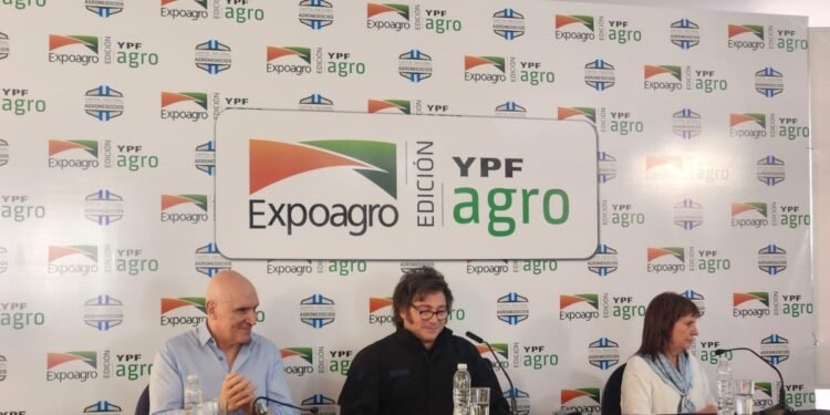 Milei respaldó a Bullrich en la ExpoAgro