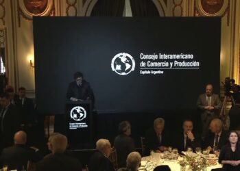 El Presidente se refirió a los hechos de violencia en Lomas de Zamora en un acto del Consejo Interamericano de Comercio y Producción