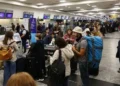 Protesta esta mañana en Aeroparque por el despido de un trabajador y delegado gremial