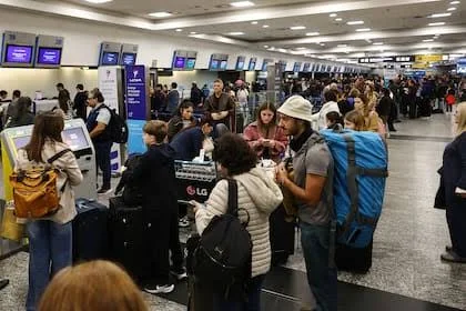 Protesta esta mañana en Aeroparque por el despido de un trabajador y delegado gremial